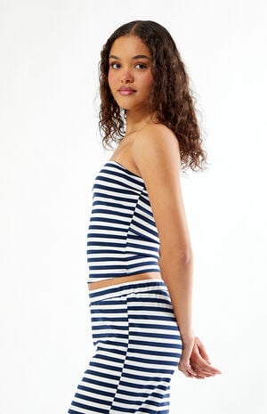 Lila Striped Tube Top image number 4
