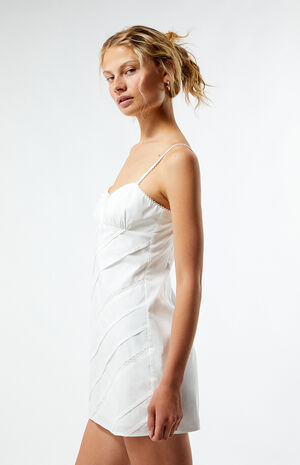 Lace Trim Bustier Mini Dress image number 2