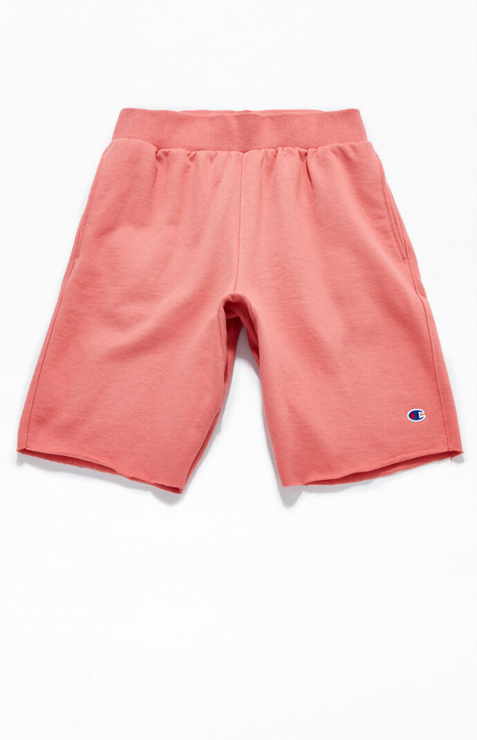 Red champion sweat shorts