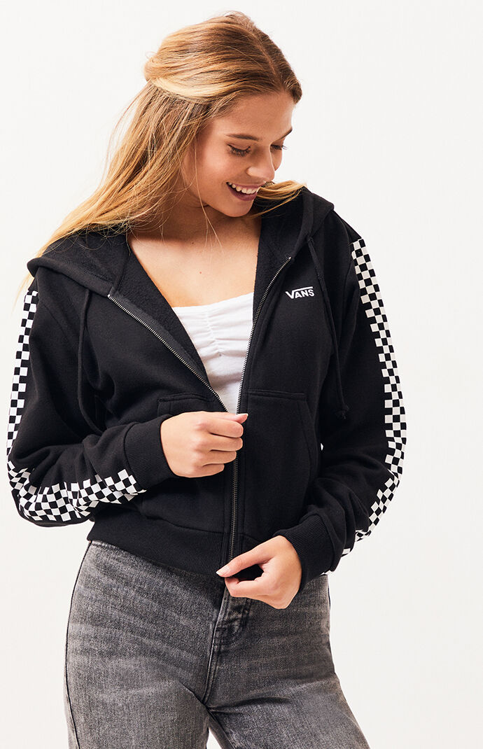 Vans Fun Times Cropped Zip Up Hoodie 