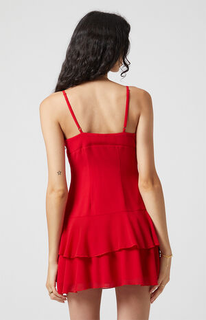 Ruffle Tiered Mini Dress image number 4