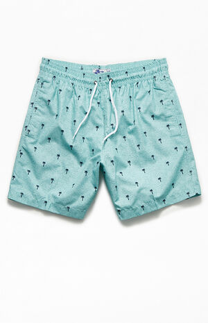 Palm Tree 16" Swim Trunks Palm Tree 16" Swim Trunks image number null