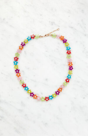 Beaded Star Choker Necklace image number 3