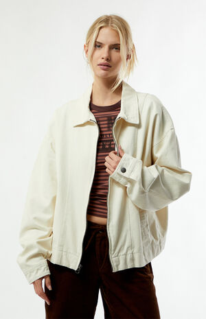 Cream Double Seams Gas Jacket image number 2