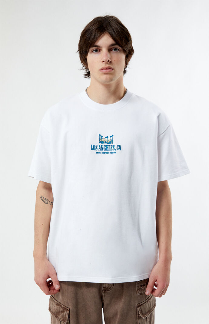 ★ POSZER★ Terry Round T-Shirt Light Grey 241TERTS007F Pacsun Los Angeles Oversized Terry T-Shirt | PacSun