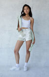 Tie Dye High Waisted Boyfriend Carpenter Shorts Tie Dye High Waisted Boyfriend Carpenter Shorts image number null