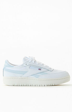 Women's White & Blue Club C Double Revenge Sneakers image number 1