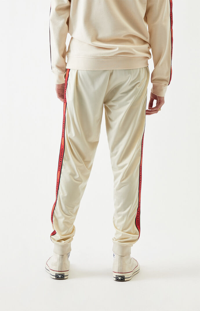 Beige Logo Tape Alic 2 Track Pants