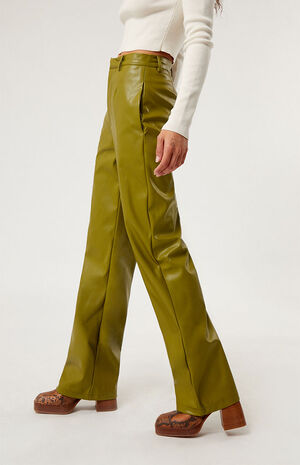 Faux Leather Trousers image number 3