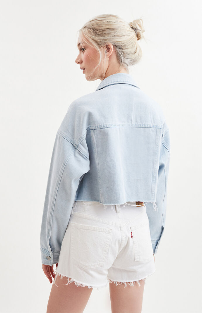 Cropped Trucker Denim Jacket