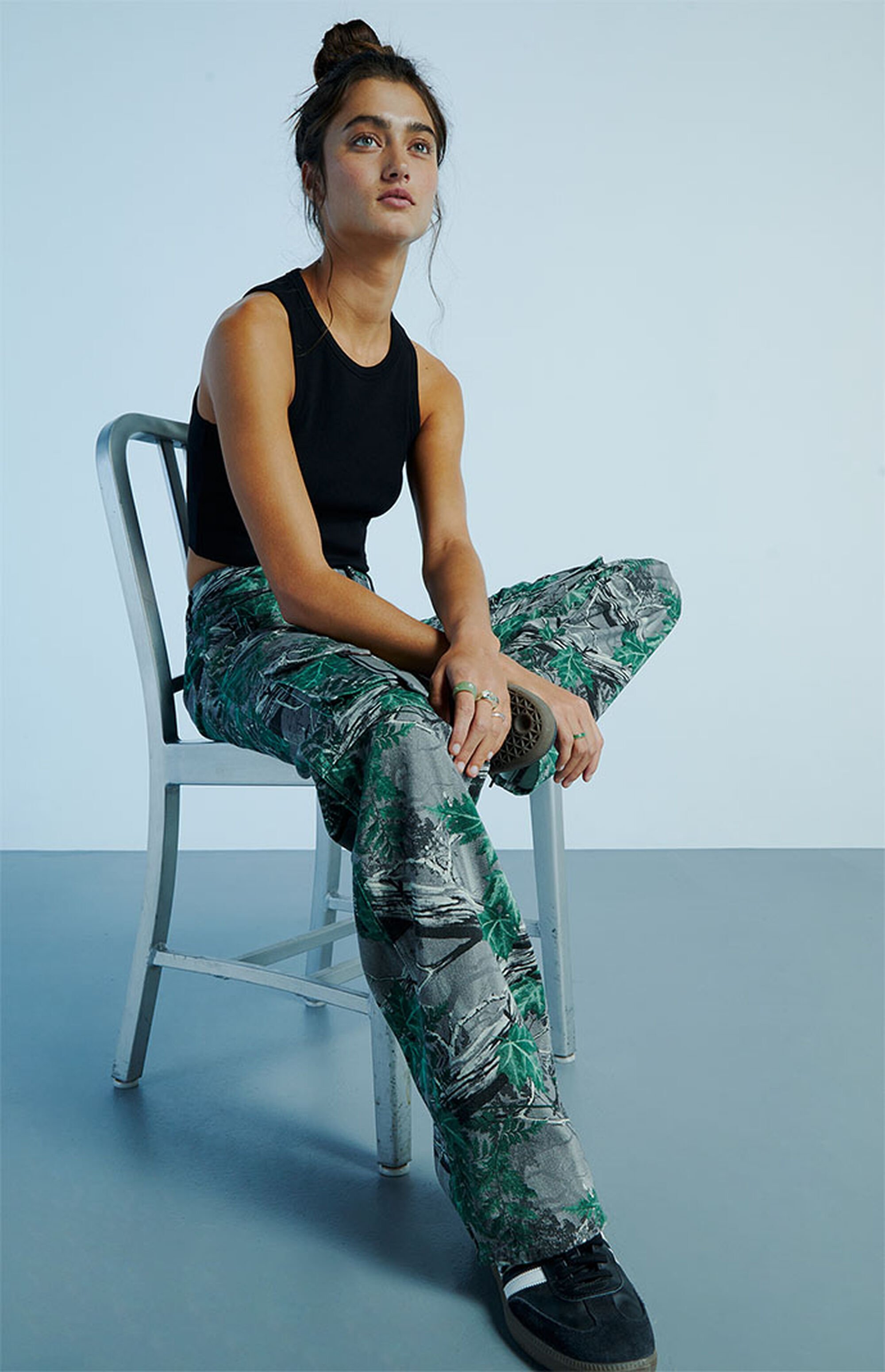 PacSun Camouflage Low Rise Utility Cargo Pants PacSun