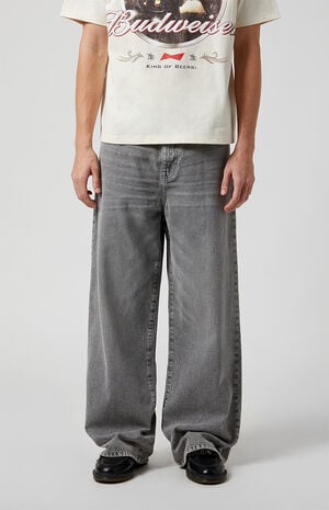Gray Extreme Baggy Jeans