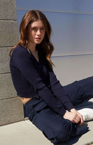 Navy Shannon Cardigan image number 4