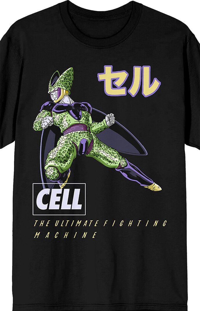 dbz cell t shirt