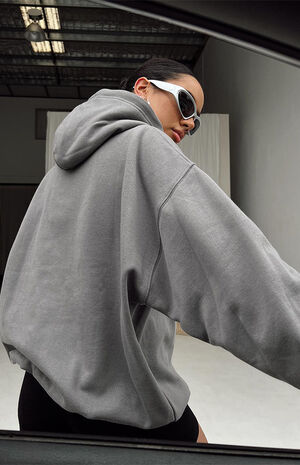 Gray Bubble Text Hoodie image number 4