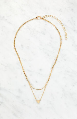 Heart Layered Necklace image number 3