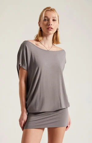 Lexi Short Sleeve Off-The-Shoulder Mini Dress image number 3