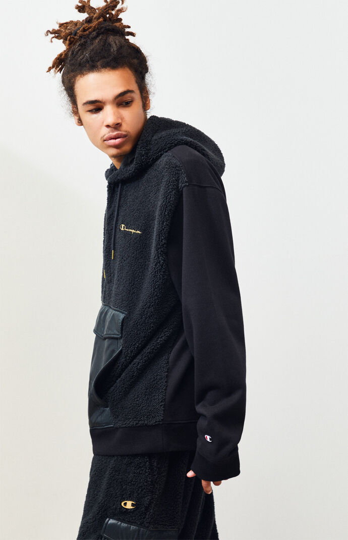 Sherpa Panel Hoodie