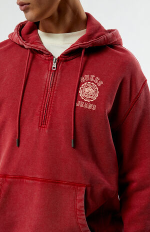 Red Half Zip Logo Hoodie image number 2