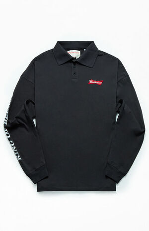 By PacSun King of Beers Long Sleeve Polo Shirt image number 2