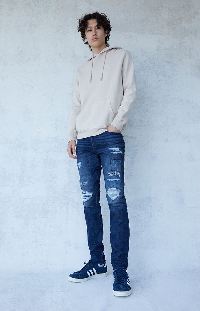 Eco Dark Indigo Stacked Skinny Jeans