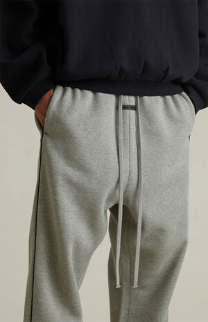 Concrete Heather & Black Relaxed Fleece Sweatpants image number 6