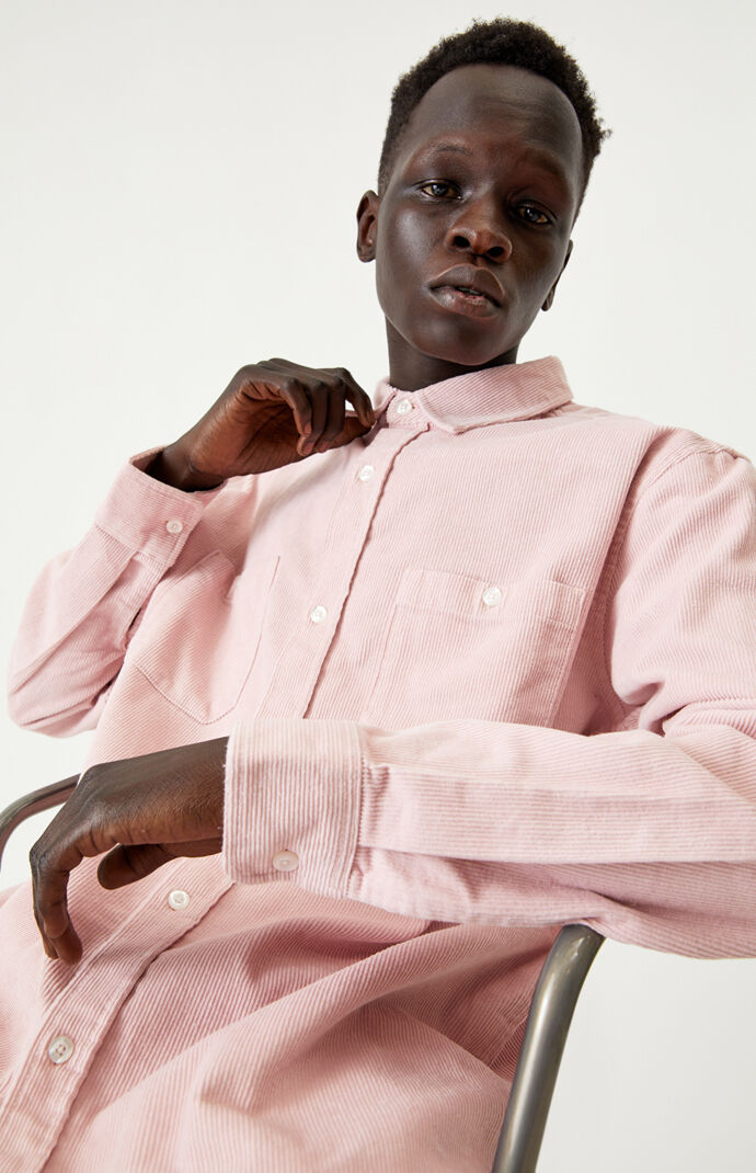 Corduroy Long Sleeve Button Up Shirt