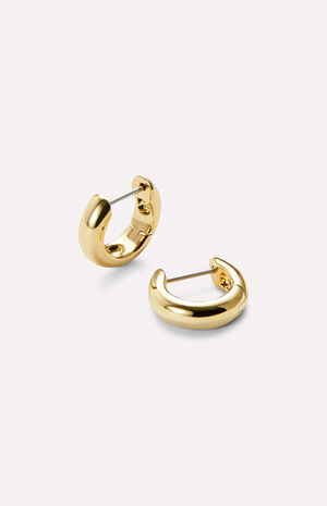 Giulia Bold Huggie Hoop Earrings image number 1