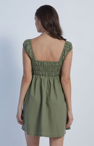 Cap Sleeve Smocked Mini Dress image number 4