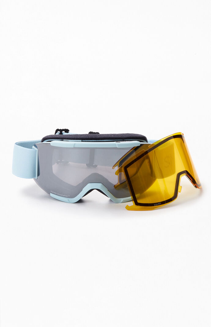 Light Blue Squad Snow Goggles