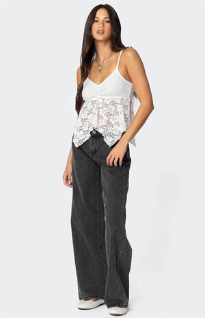 Orchid Sheer Lace Top image number 4