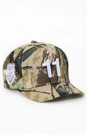 Jungle Camo 11 Snapback Hat image number 1