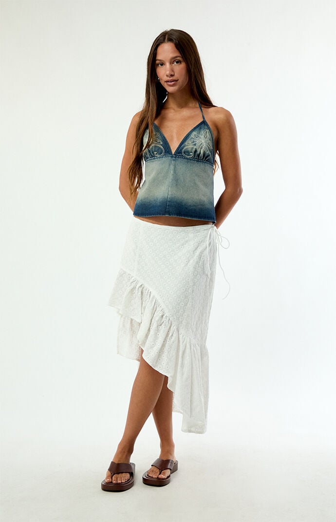 Daisy Street Lovelace Midi Skirt