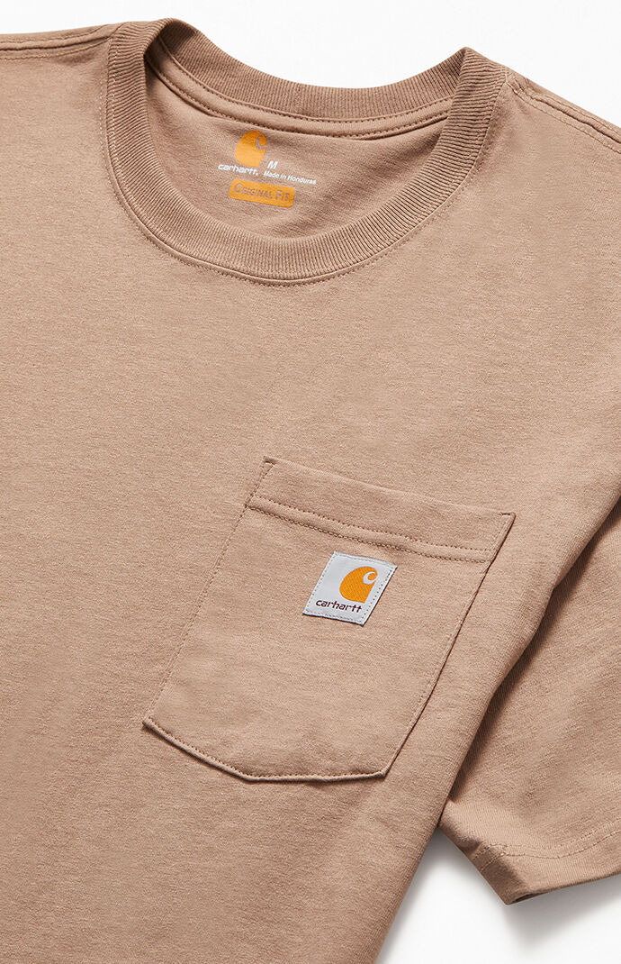 Tan Workwear Pocket T-Shirt