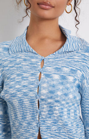 Uptown Keyhole Collared Cardigan image number 2