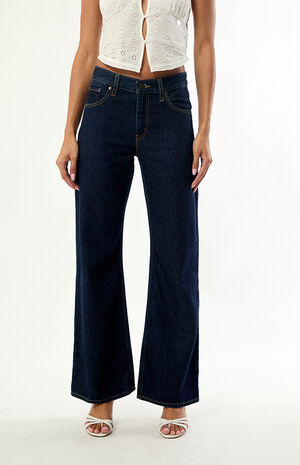 Women's Middy Loose Boot Jeans - Shaded View image number 2