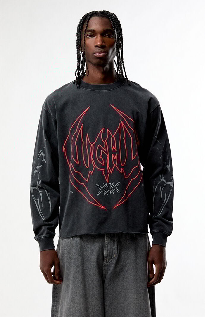 Nightlab Made In The Night Cropped Long Sleeve T-Shirt