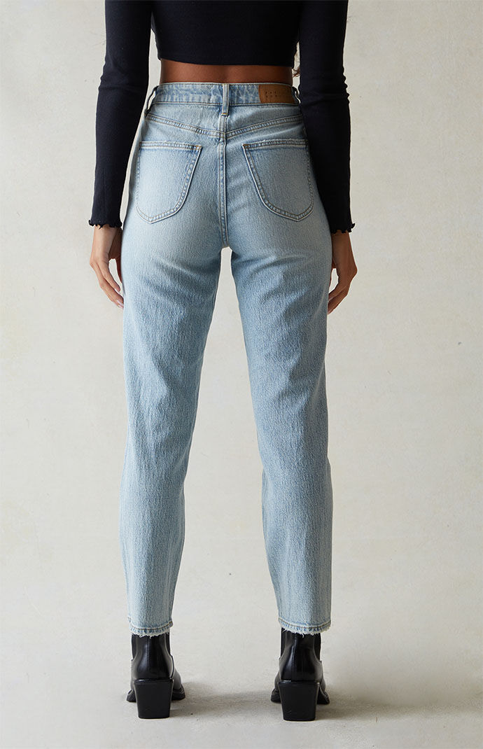Women's indigo straight leg jeans hot sale