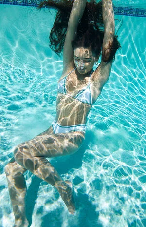 Gingham Summer Crochet Trim Triangle Bikini Top image number 1