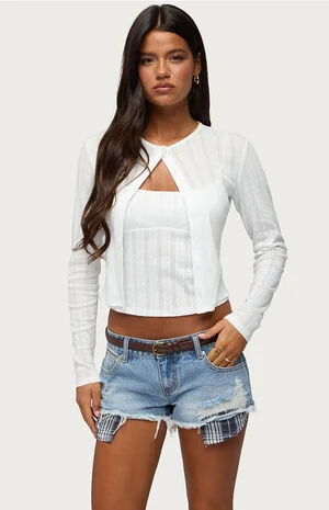 Adie Pointelle Cardigan image number 1