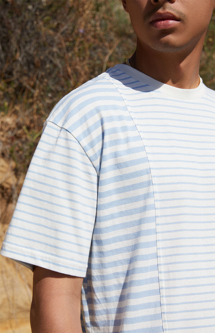 Split Mix Striped T-Shirt