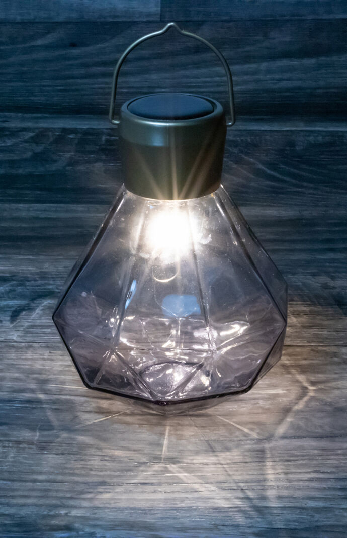 Smoke Solar Gem Lantern