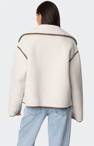 Frost Oversized Faux Shearling Jacket image number 5