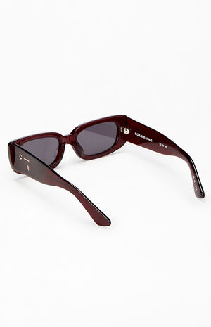 Burgundy Y2K Sunglasses image number 2