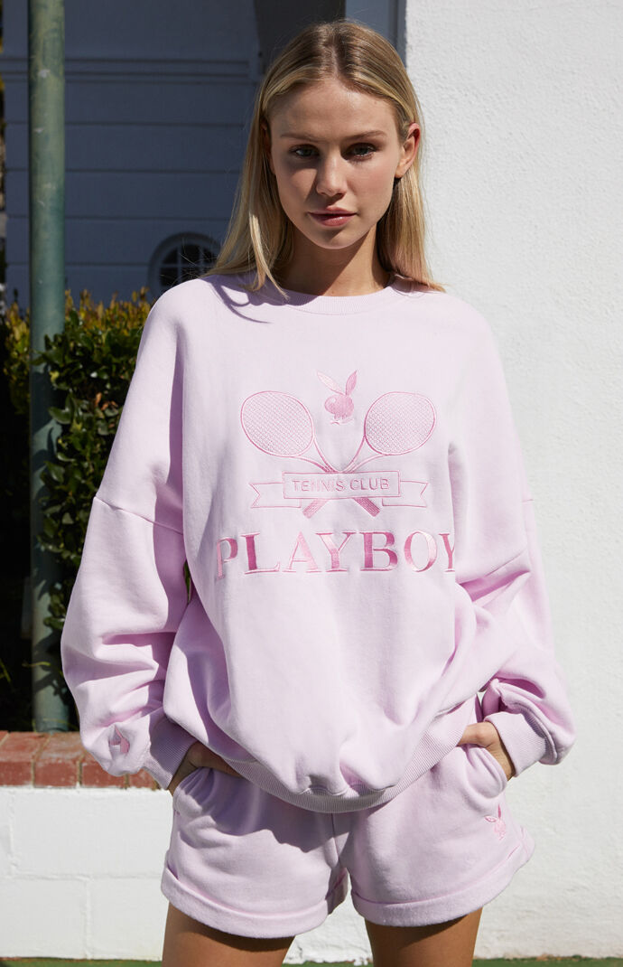 Playboy By PacSun Athletic Club Crew Neck Sweatshirt PacSun