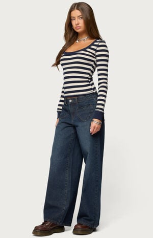 Rainey Striped Long Sleeve Top image number 4
