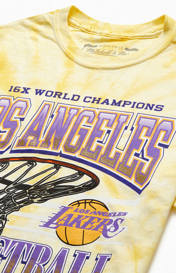 Spring Lakers sunrise tie dye shirt