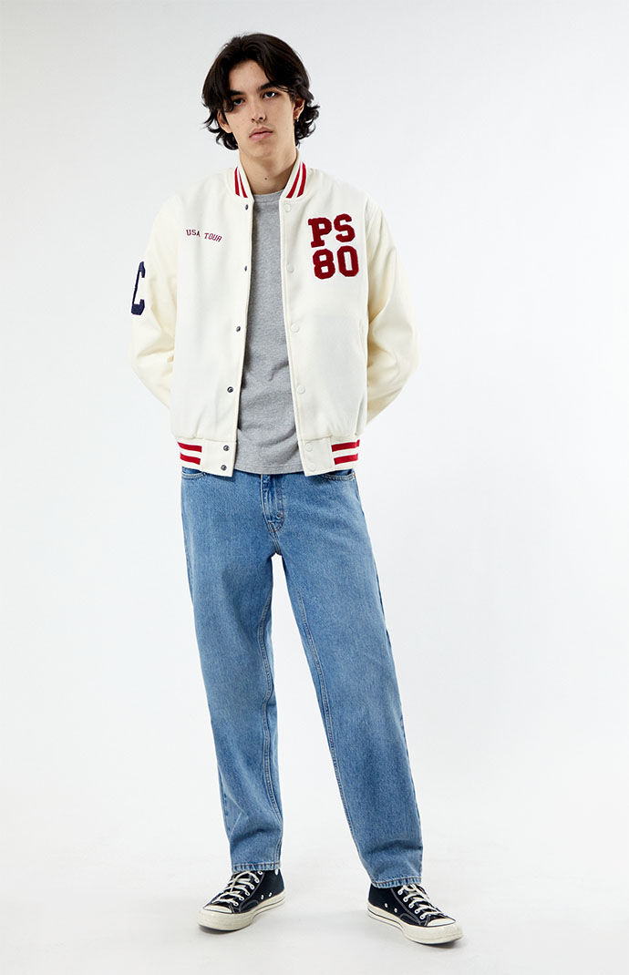 Pacsun red white and blue deals windbreaker