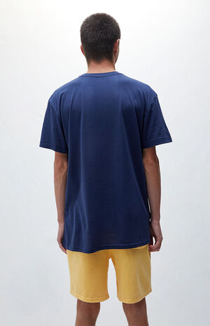 Navy Regular Fit Solid T-Shirt image number 4