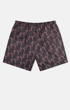 Zack Neon Flamingo 5" Swim Trunks image number 2